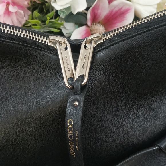 Authentic Jimmy Choo Raven Bag Black Nappa Leather - Picture 2 of 15